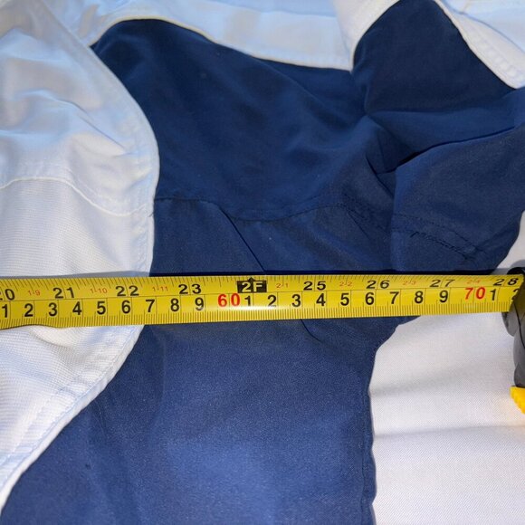 NWT VINTAGE DIADORA FULL-ZIP WARM UP JACKET BLUE WHITE XL RETRO WINDBREAKER - Picture 10 of 11